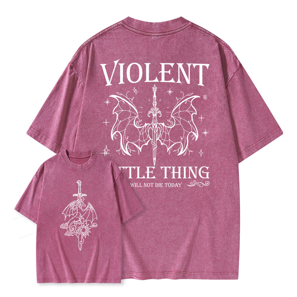 Pagewings Violent Little Thing Unisex Washed T-shirt