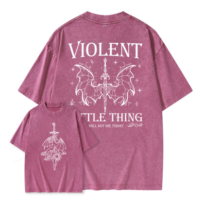 Pagewings Violent Little Thing Unisex Washed T-shirt