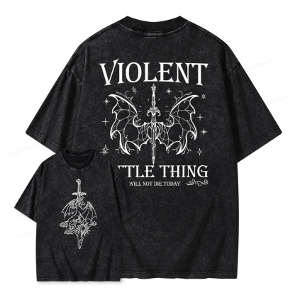 Pagewings Violent Little Thing Unisex Washed T-shirt