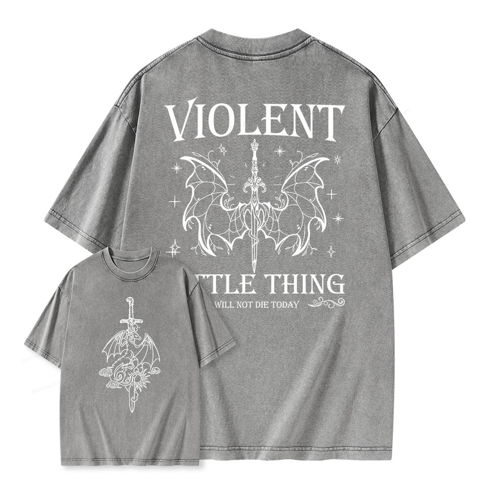 Pagewings Violent Little Thing Unisex Washed T-shirt