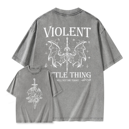 Pagewings Violent Little Thing Unisex Washed T-shirt