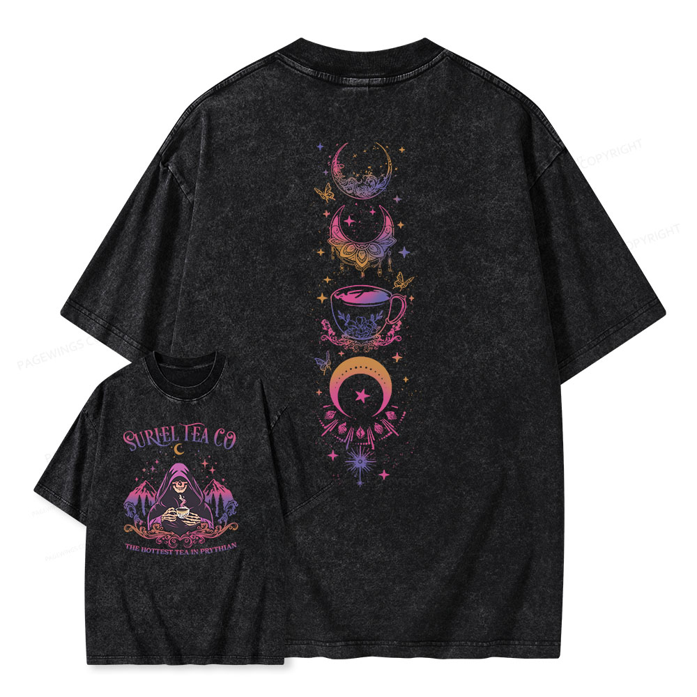 Pagewings A Court Of Thorns And Roses Unisex Washed T-shirt
