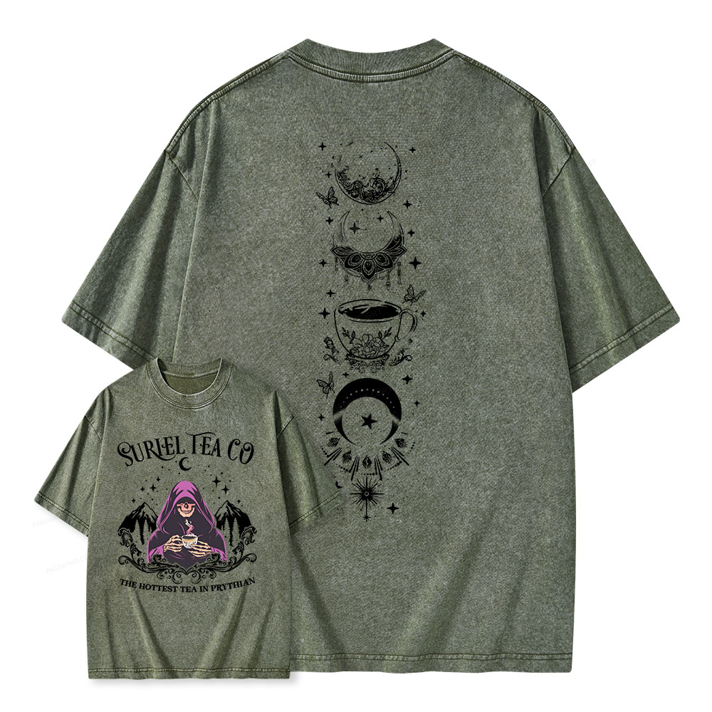 Pagewings A Court Of Thorns And Roses Unisex Washed T-shirt