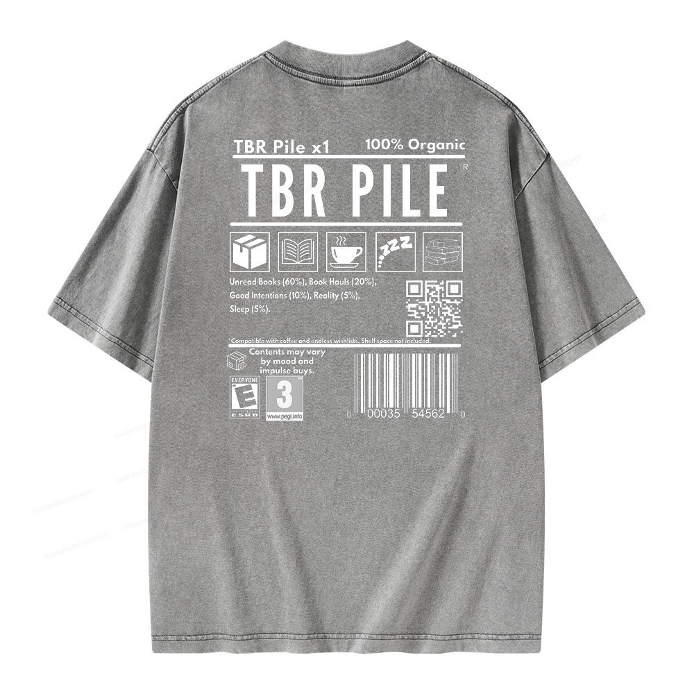 Pagewings Romance Bookworm Unisex Washed T-shirt
