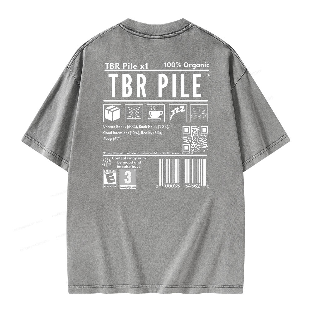 Pagewings Romance Bookworm Unisex Washed T-shirt