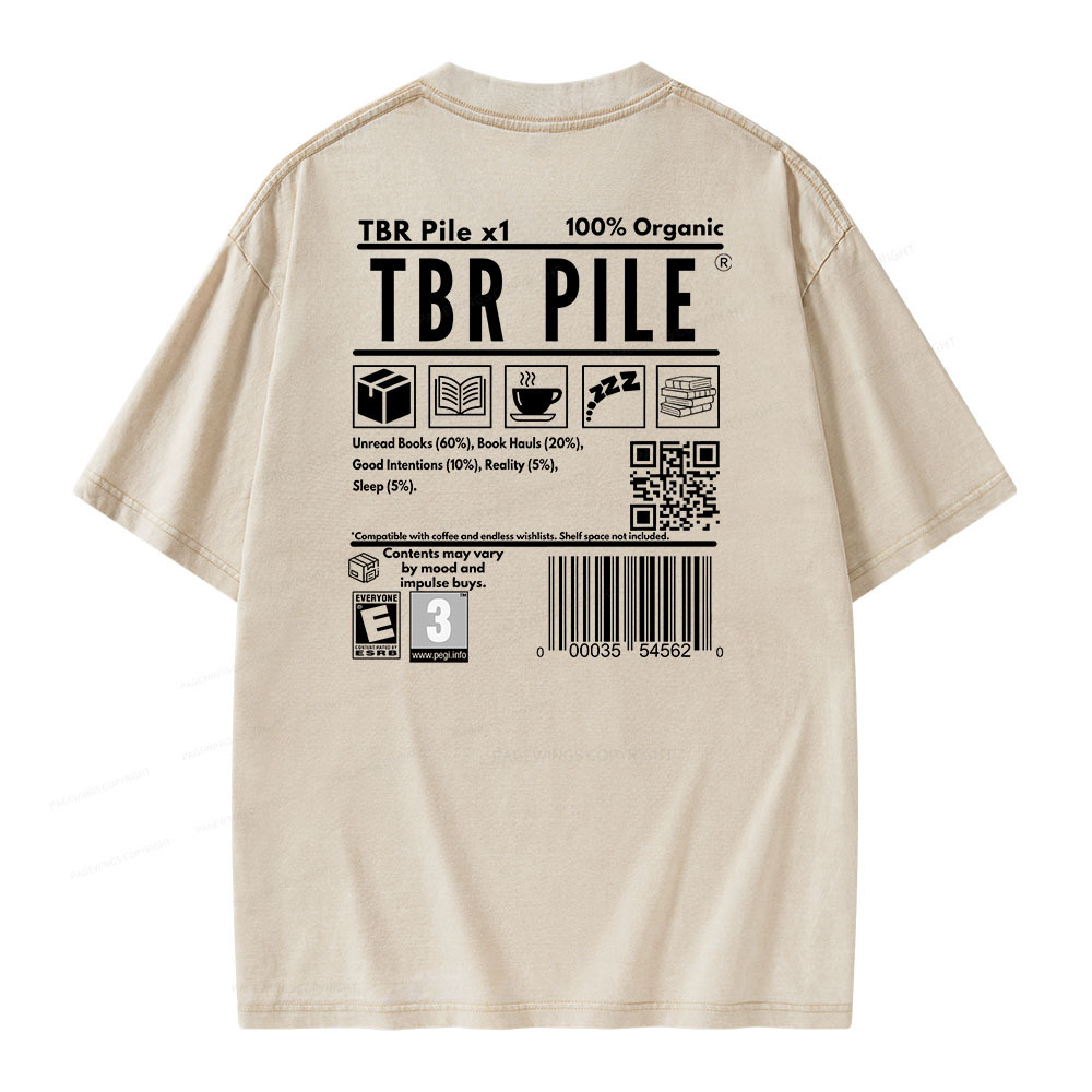 Pagewings Romance Bookworm Unisex Washed T-shirt