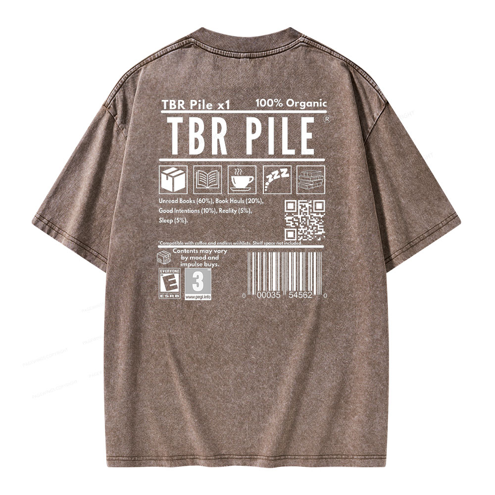 Pagewings Romance Bookworm Unisex Washed T-shirt