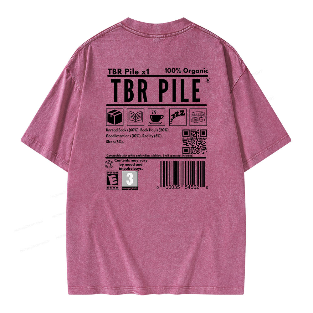 Pagewings Romance Bookworm Unisex Washed T-shirt