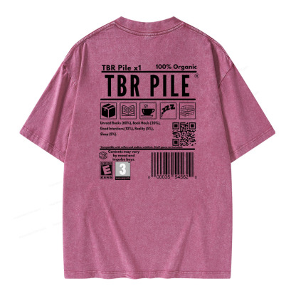 Pagewings Romance Bookworm Unisex Washed T-shirt