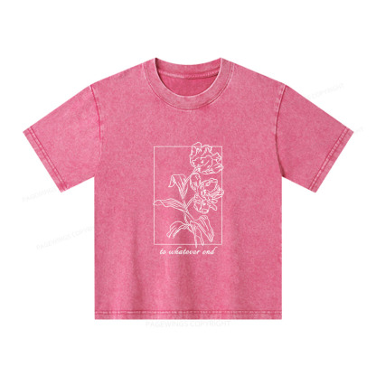 Pagewings To Whatever End t-shirt Unisex Kids Washed T-shirt