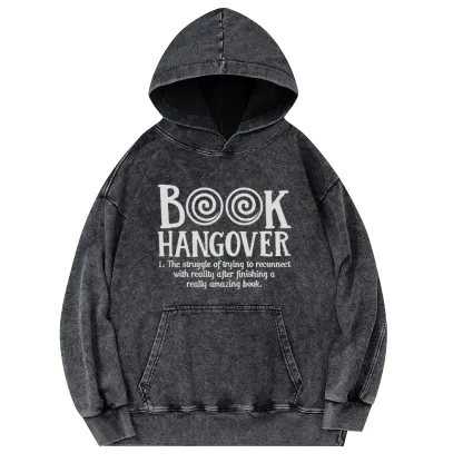 Pagewings Book Hangover Unisex Washed Hoodie