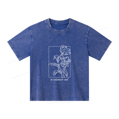 Pagewings To Whatever End t-shirt Unisex Kids Washed T-shirt