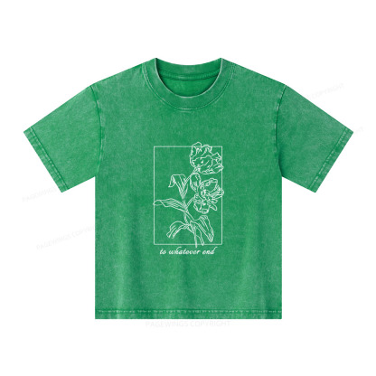 Pagewings To Whatever End t-shirt Unisex Kids Washed T-shirt