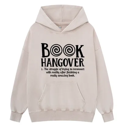 Pagewings Book Hangover Unisex Washed Hoodie