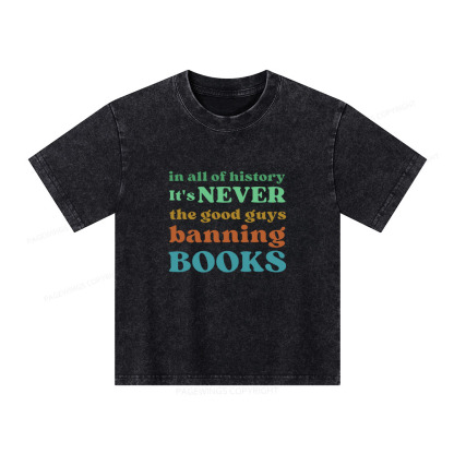 Pagewings Banned Books Shirt Unisex Kids Washed T-shirt