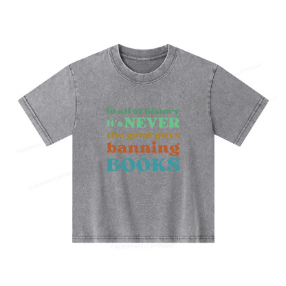 Pagewings Banned Books Shirt Unisex Kids Washed T-shirt