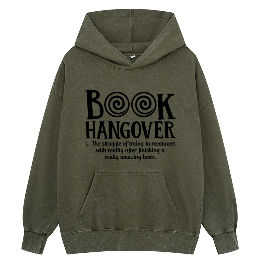 Pagewings Book Hangover Unisex Washed Hoodie