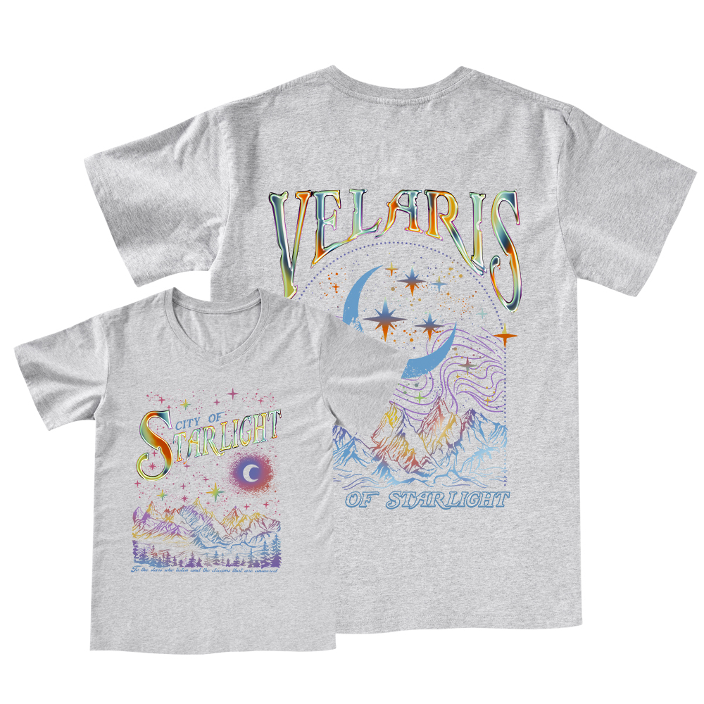 Pagewings Velaris City Of Starlight ACOTAR Two-Sided V-neck T-shirt