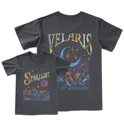 Pagewings Velaris City Of Starlight ACOTAR Two-Sided V-neck T-shirt