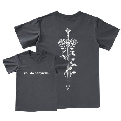 Pagewings Throne of Glass Merch TOG Shirt, Aelin Galathynius V-neck T-shirt