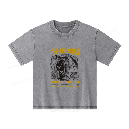 Pagewings The Thirteen Unisex Kids Washed T-shirt
