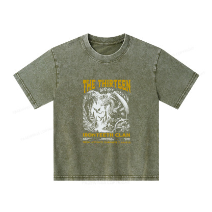 Pagewings The Thirteen Unisex Kids Washed T-shirt