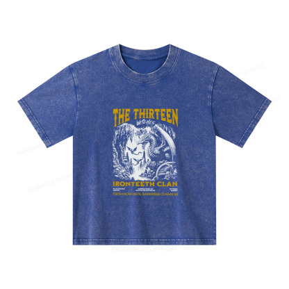 Pagewings The Thirteen Unisex Kids Washed T-shirt