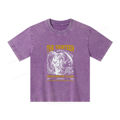 Pagewings The Thirteen Unisex Kids Washed T-shirt