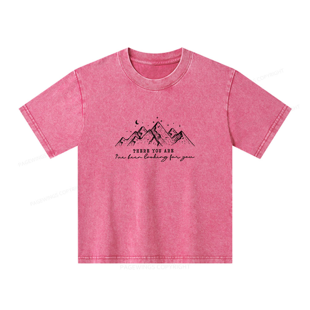Pagewings Ive Been Looking For You Unisex Kids Washed T-shirt