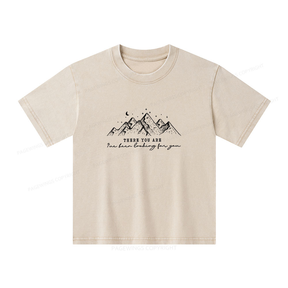 Pagewings Ive Been Looking For You Unisex Kids Washed T-shirt