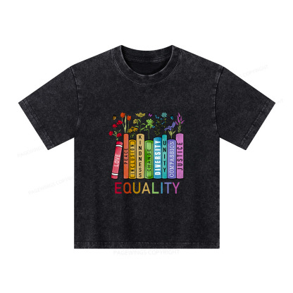 Pagewings Equal Rights Shirt Unisex Kids Washed T-shirt