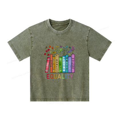 Pagewings Equal Rights Shirt Unisex Kids Washed T-shirt