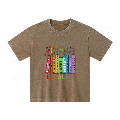 Pagewings Equal Rights Shirt Unisex Kids Washed T-shirt