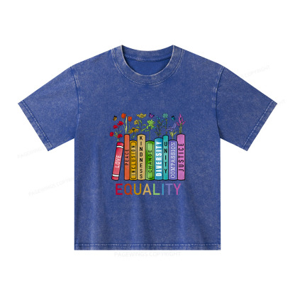 Pagewings Equal Rights Shirt Unisex Kids Washed T-shirt