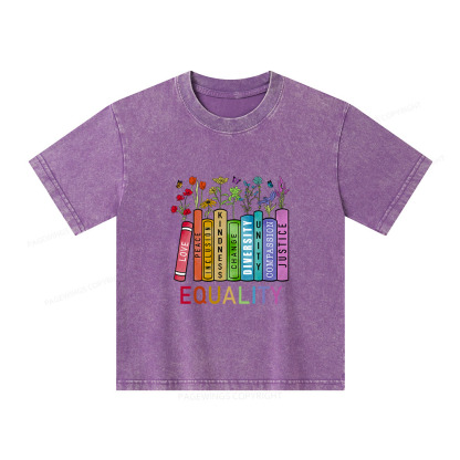 Pagewings Equal Rights Shirt Unisex Kids Washed T-shirt