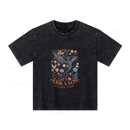Pagewings Abraxos Flower Shirt Unisex Kids Washed T-shirt