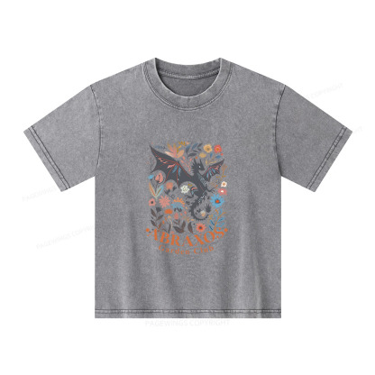Pagewings Abraxos Flower Shirt Unisex Kids Washed T-shirt