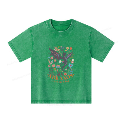 Pagewings Abraxos Flower Shirt Unisex Kids Washed T-shirt