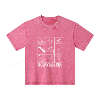 Pagewings Romantasy Era Book Shirt Comfort Colors Unisex Kids Washed T-shirt