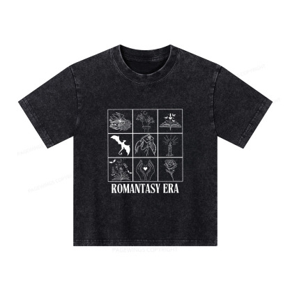 Pagewings Romantasy Era Book Shirt Comfort Colors Unisex Kids Washed T-shirt