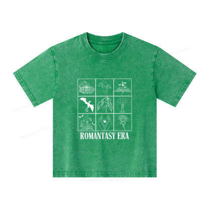 Pagewings Romantasy Era Book Shirt Comfort Colors Unisex Kids Washed T-shirt