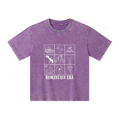 Pagewings Romantasy Era Book Shirt Comfort Colors Unisex Kids Washed T-shirt