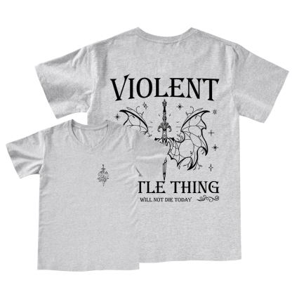 Pagewings Violent Little Thing V-neck T-shirt