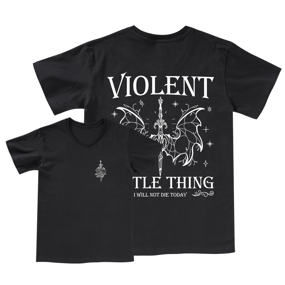 Pagewings Violent Little Thing V-neck T-shirt