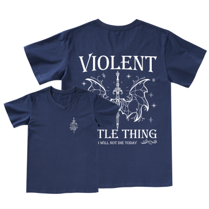 Pagewings Violent Little Thing V-neck T-shirt