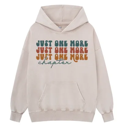 Pagewings Just One More Chapter Unisex Washed Hoodie