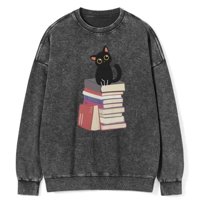 Pagewings  It's A Good Day To Read Books Unisex Washed Sweatshirt