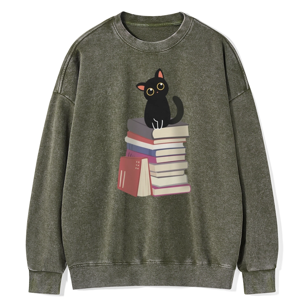 Pagewings  It's A Good Day To Read Books Unisex Washed Sweatshirt