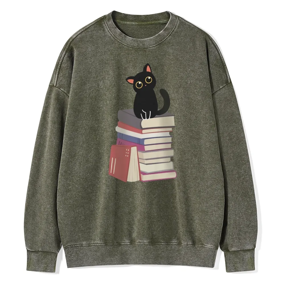 Pagewings  It's A Good Day To Read Books Unisex Washed Sweatshirt