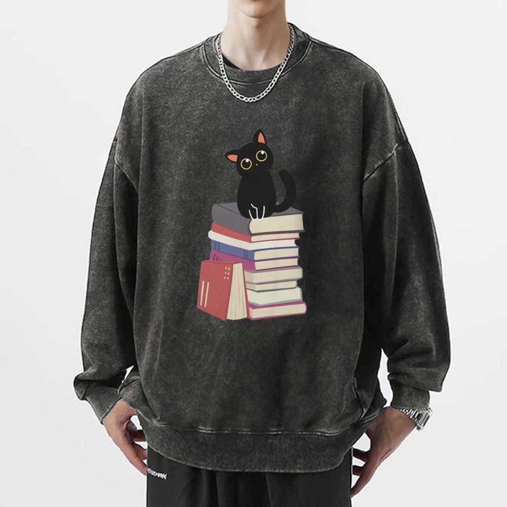 Pagewings  It's A Good Day To Read Books Unisex Washed Sweatshirt